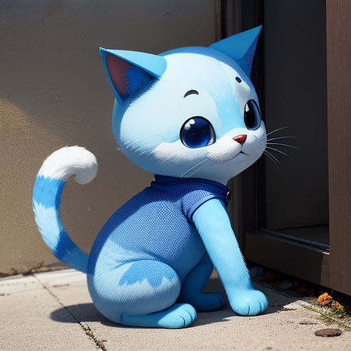 Smurf Cat Whimsy: Embrace Adorable Magic in Feline Blue 