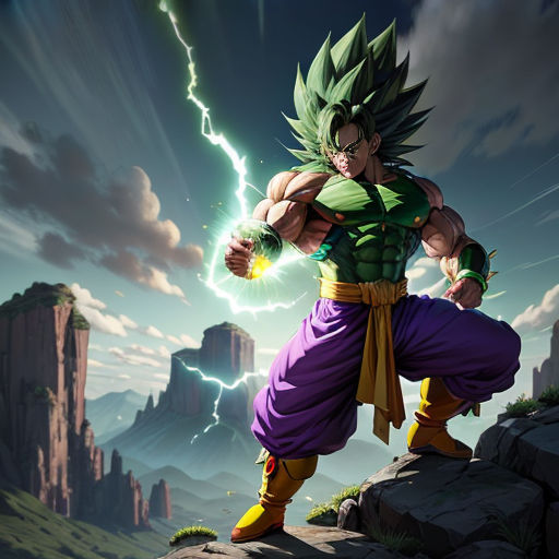 Solid Saiyan Power Super Saiyan Trunks (Teen) & Super Saiyan Broly