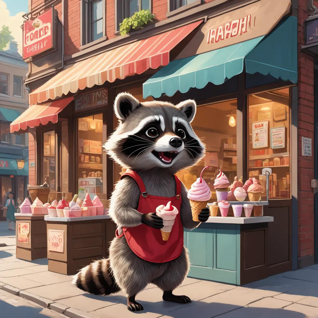 The Raccoon's Ice Cream Quest