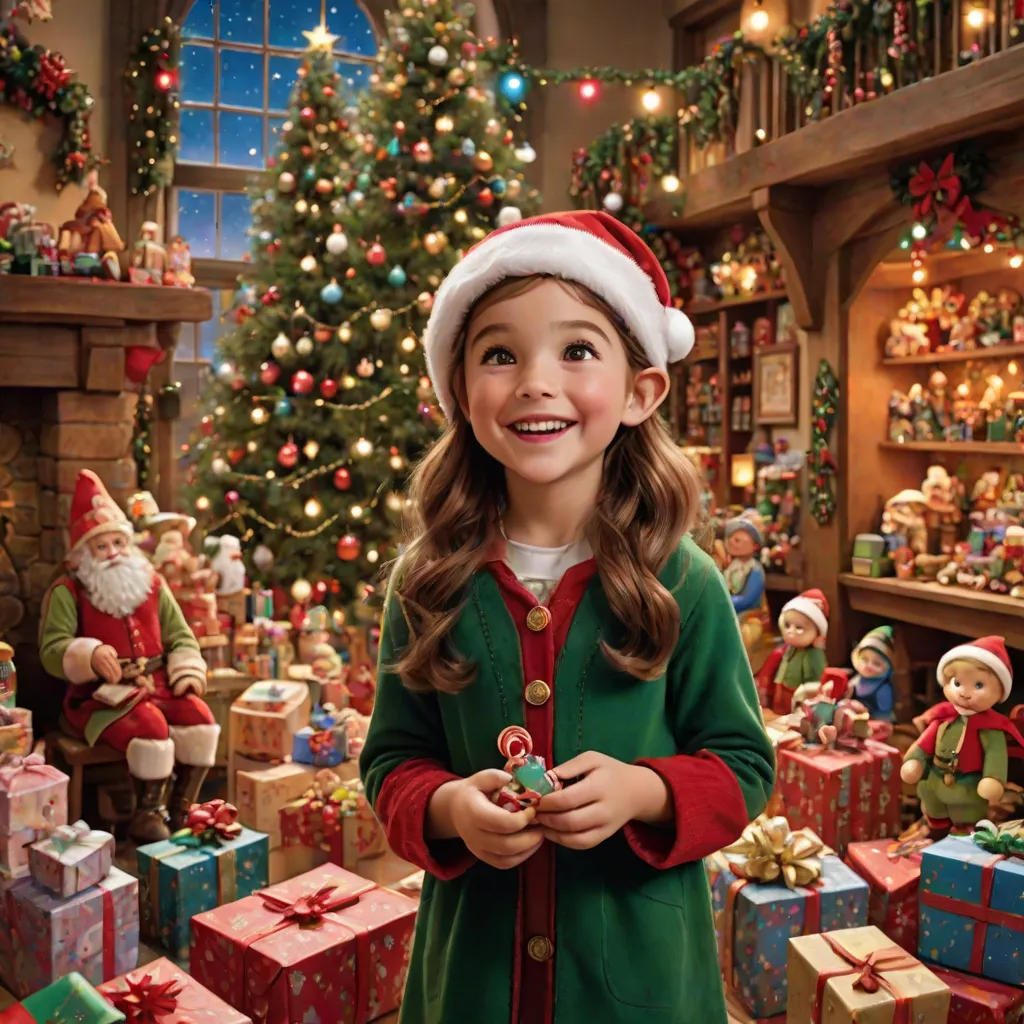 Lila's Magical Visit to Santa's Workshop