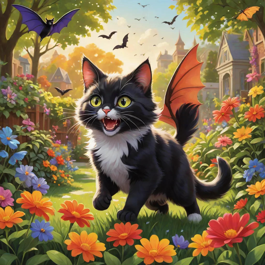 A Cat and a Bat