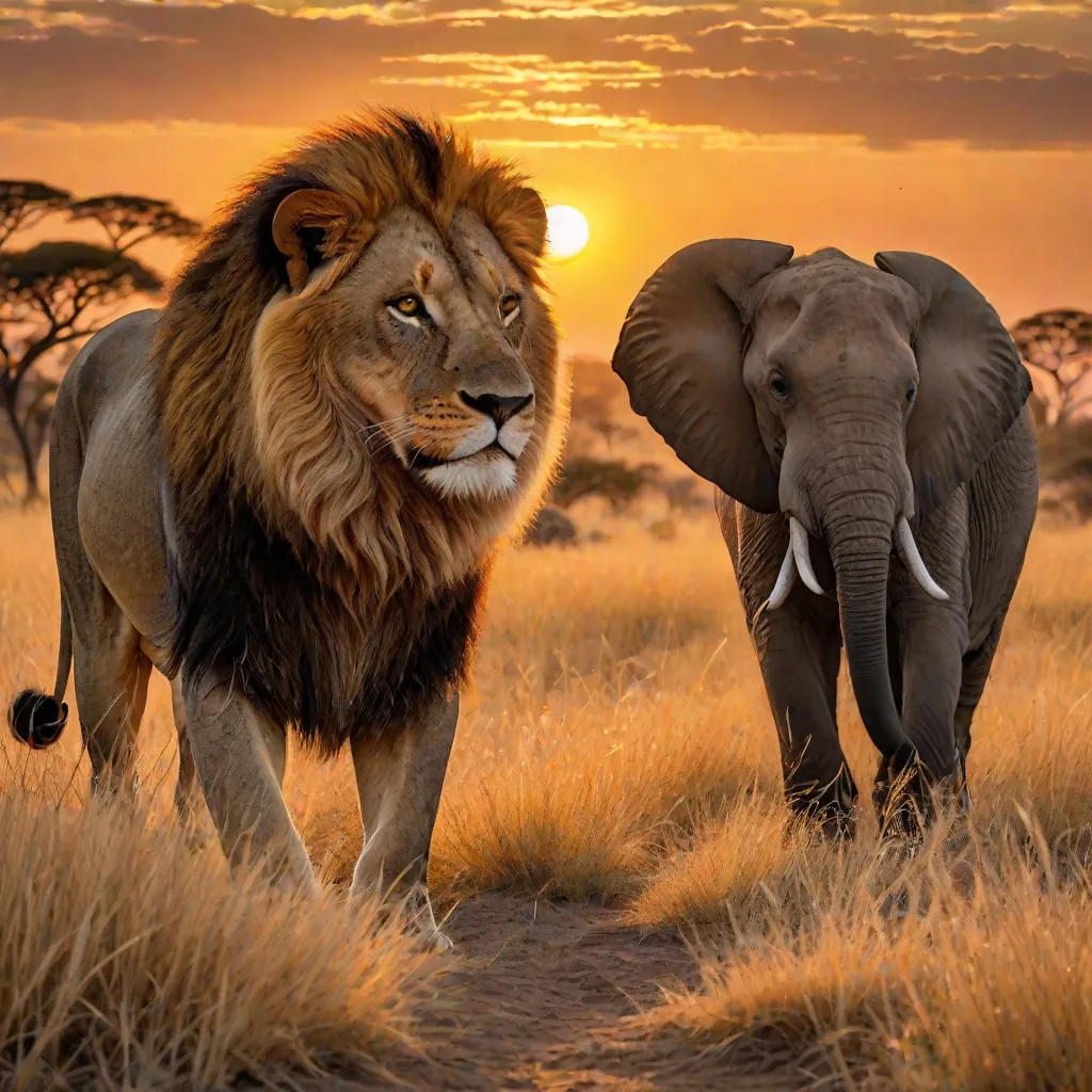 The Tale of the Lion and the Elephant