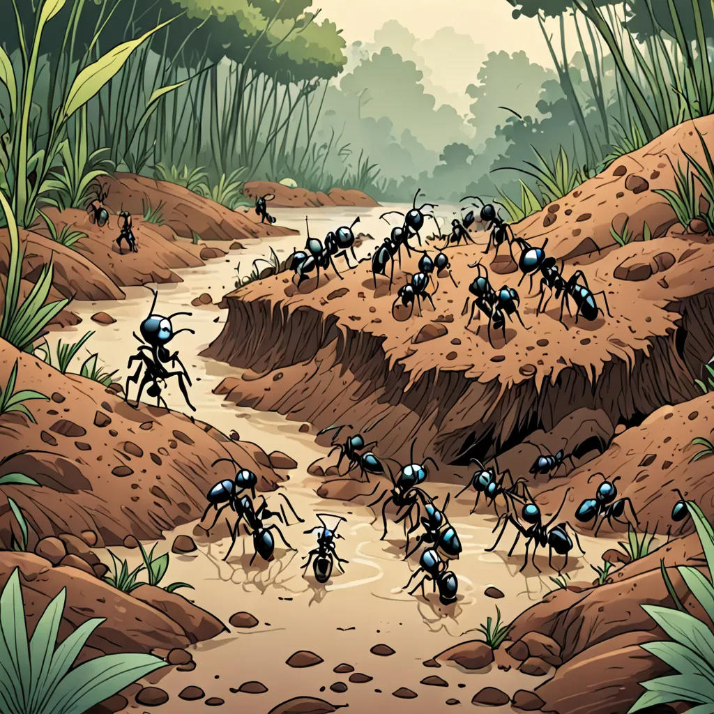 The Brave Little Ant and the Great Flood
