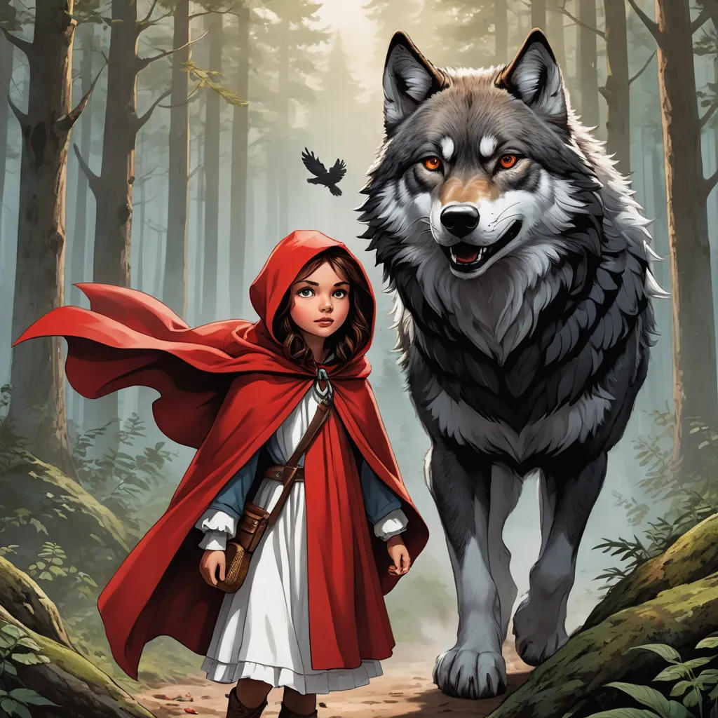 The Adventures of Little Red Riding Hood, the Ferocious Wolf, and the Little Eagle