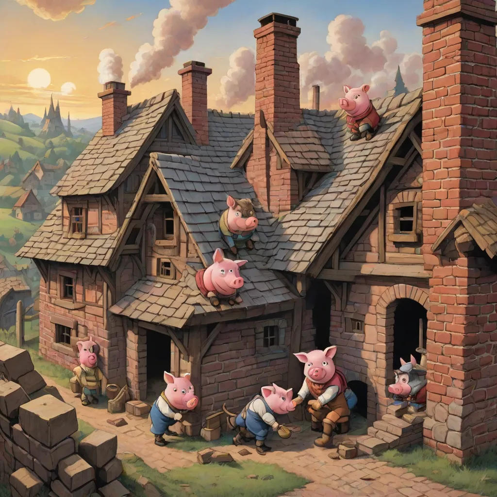 The Three Little Pigs and the Big Bad Wolf