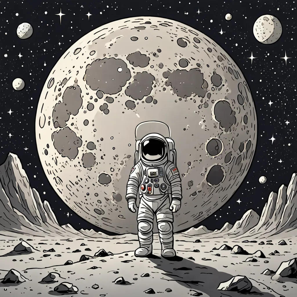 Mike and Fluffy's Moon Adventure