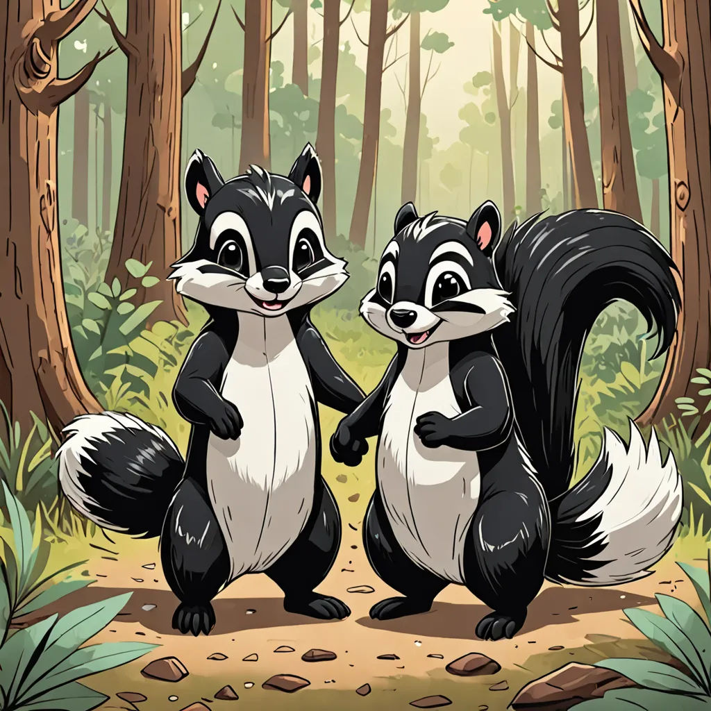 The Stinky Skunk and the Stinky Squirrel