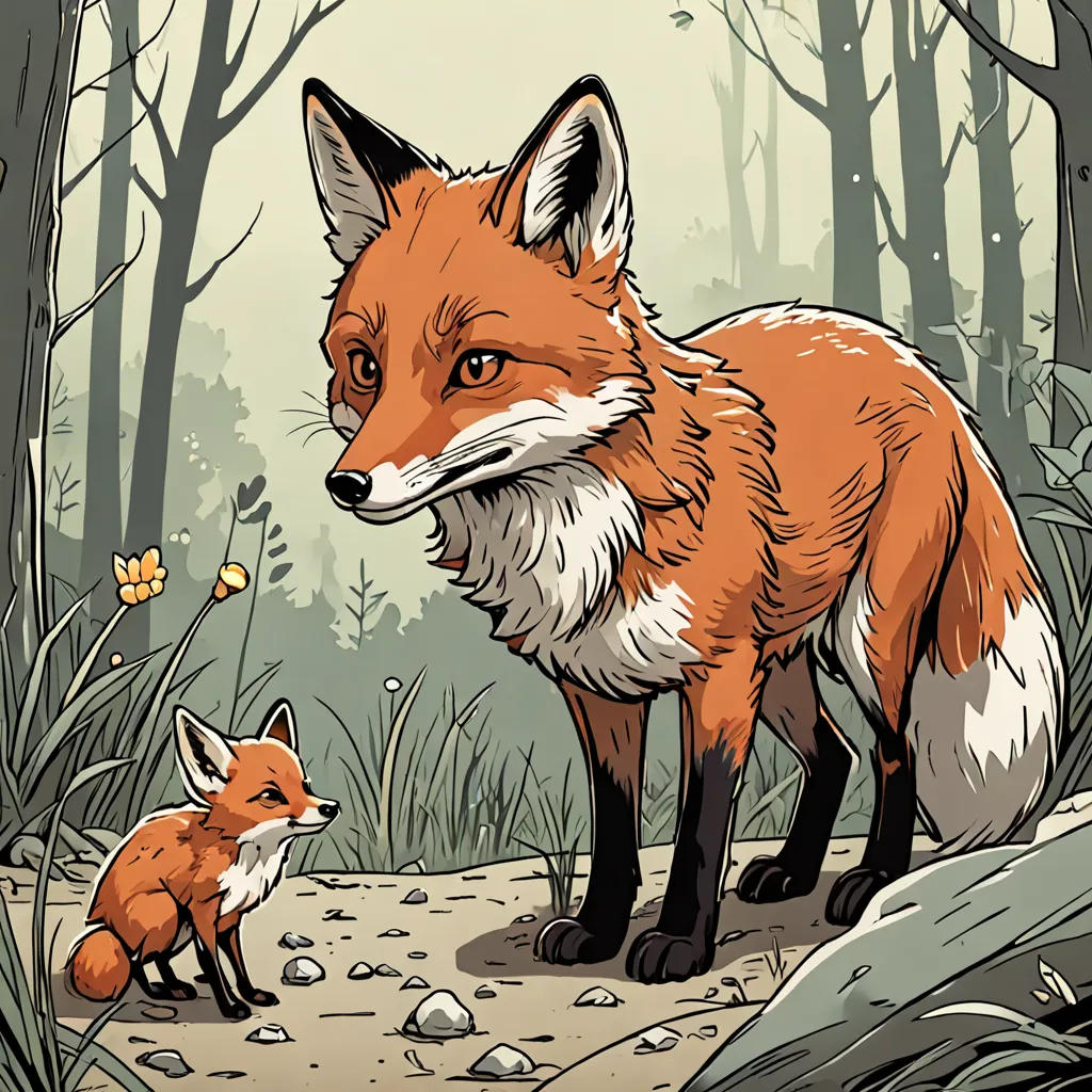 The Fox and the Lost Chick