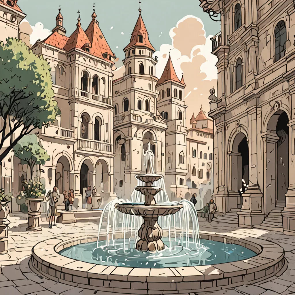 Luca's Journey to the Fountain of Wishes