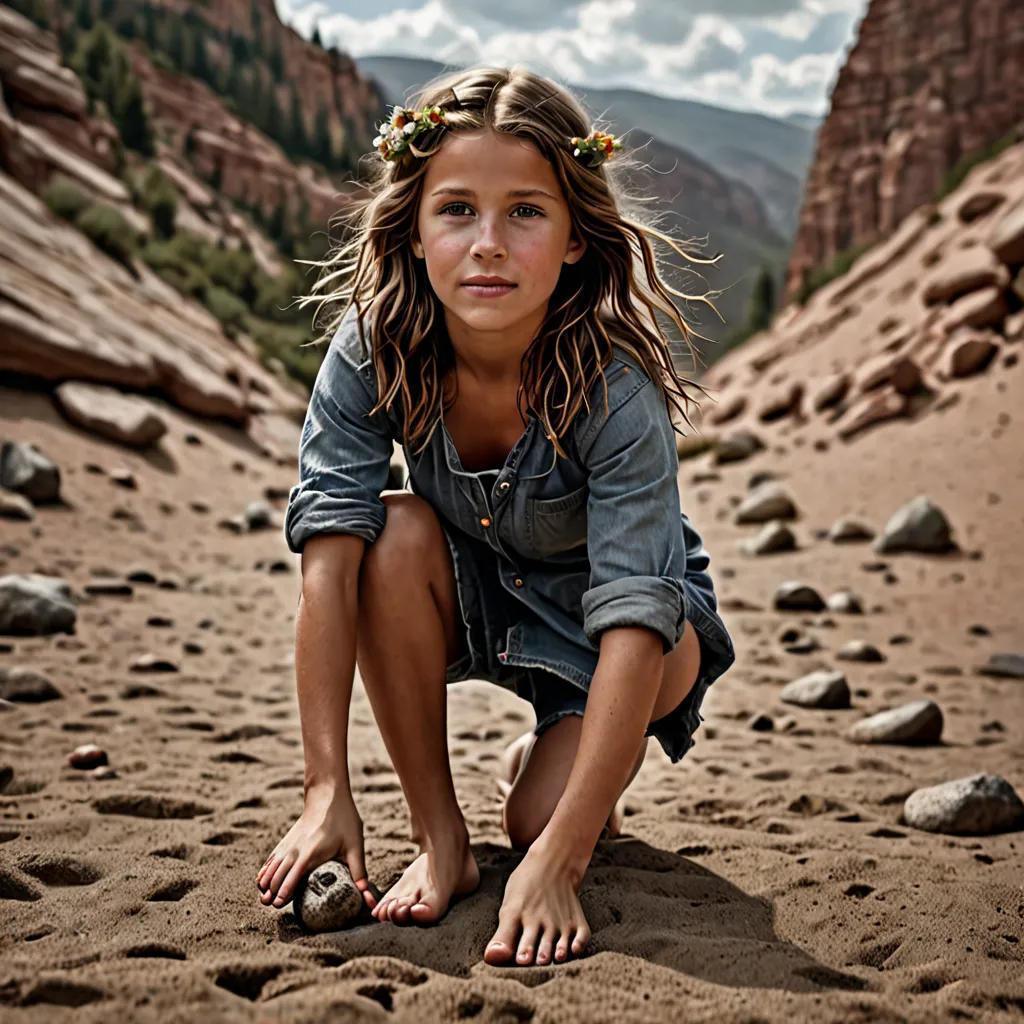 The Barefooted Rocker Girl
