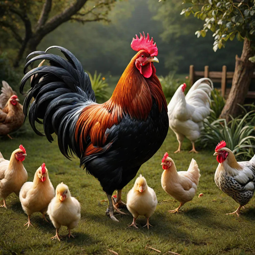 The Rooster and Hen’s Joyful Morning
