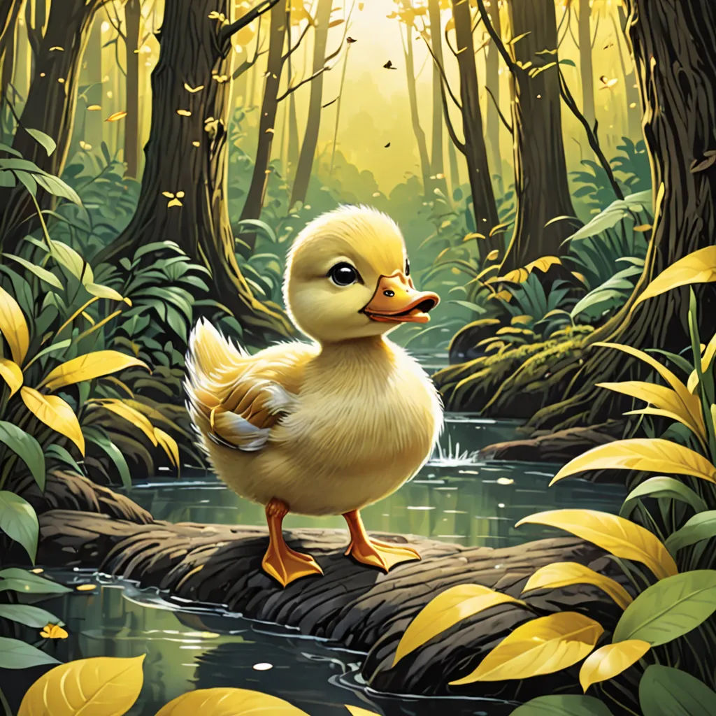 In the heart of the magical forest lived Wilbur, a baby duck. One day, while playing hide-and-seek, Wilbur lost sight of his family.