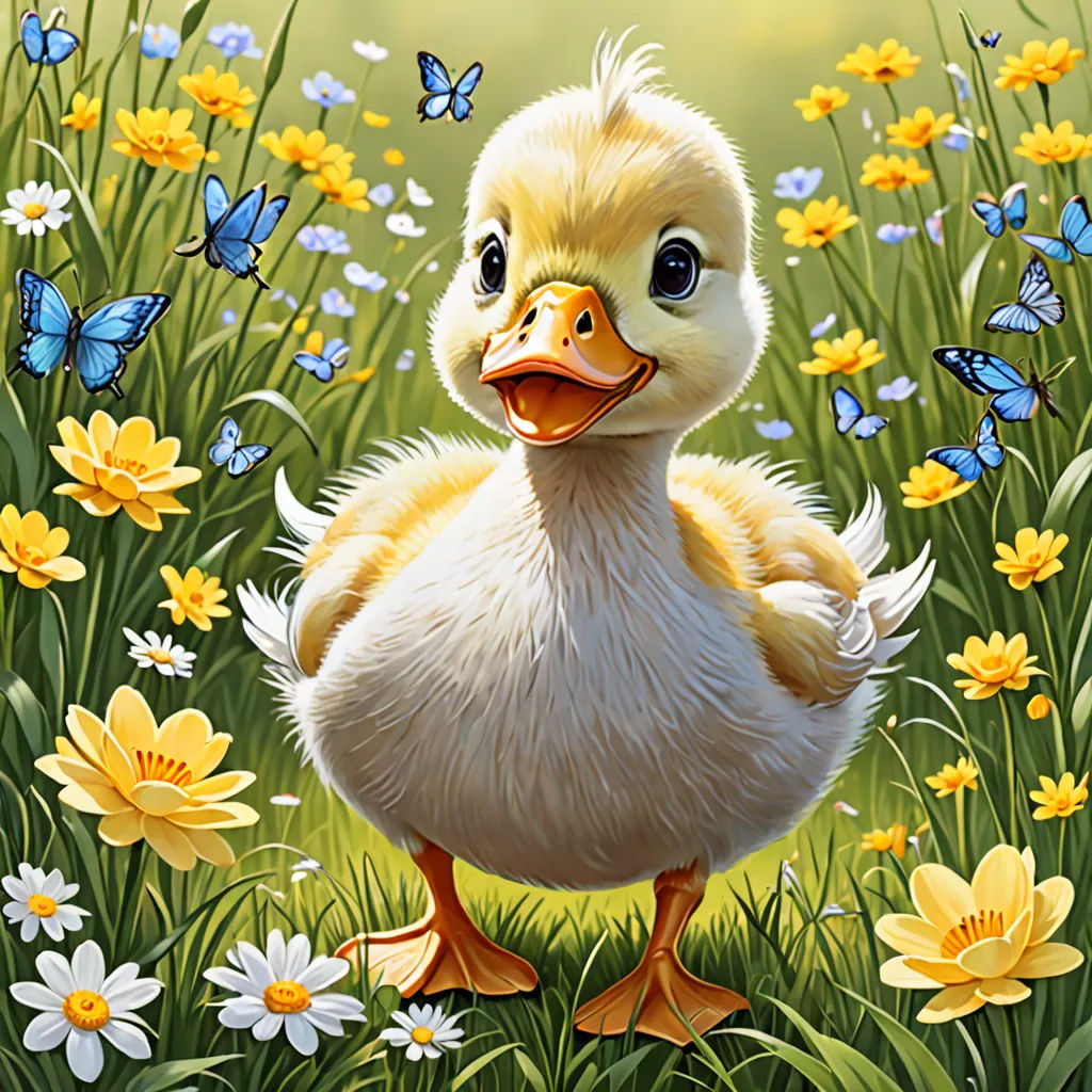 Suddenly, he heard a familiar quack. He rushed towards the sound and found his mother! She was worried but relieved to see him safe.
