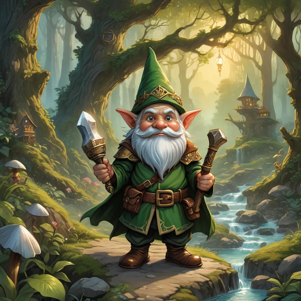 The Journey of the Magic Necklace: An Adventure of Gnomes, Dwarves, and Elves