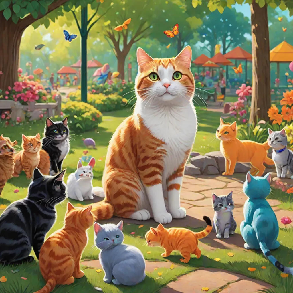 Linnie the Cat Making Friends