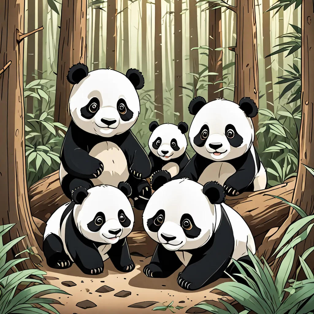 Panda Cubs' First Adventure
