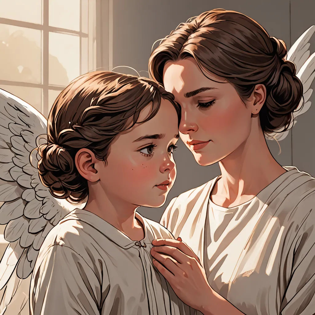 a painting of two angels with their hands together, one of them is touching the other's chest, Charlie Bowater, classical realism, a detailed painting, stanley artgerm lau