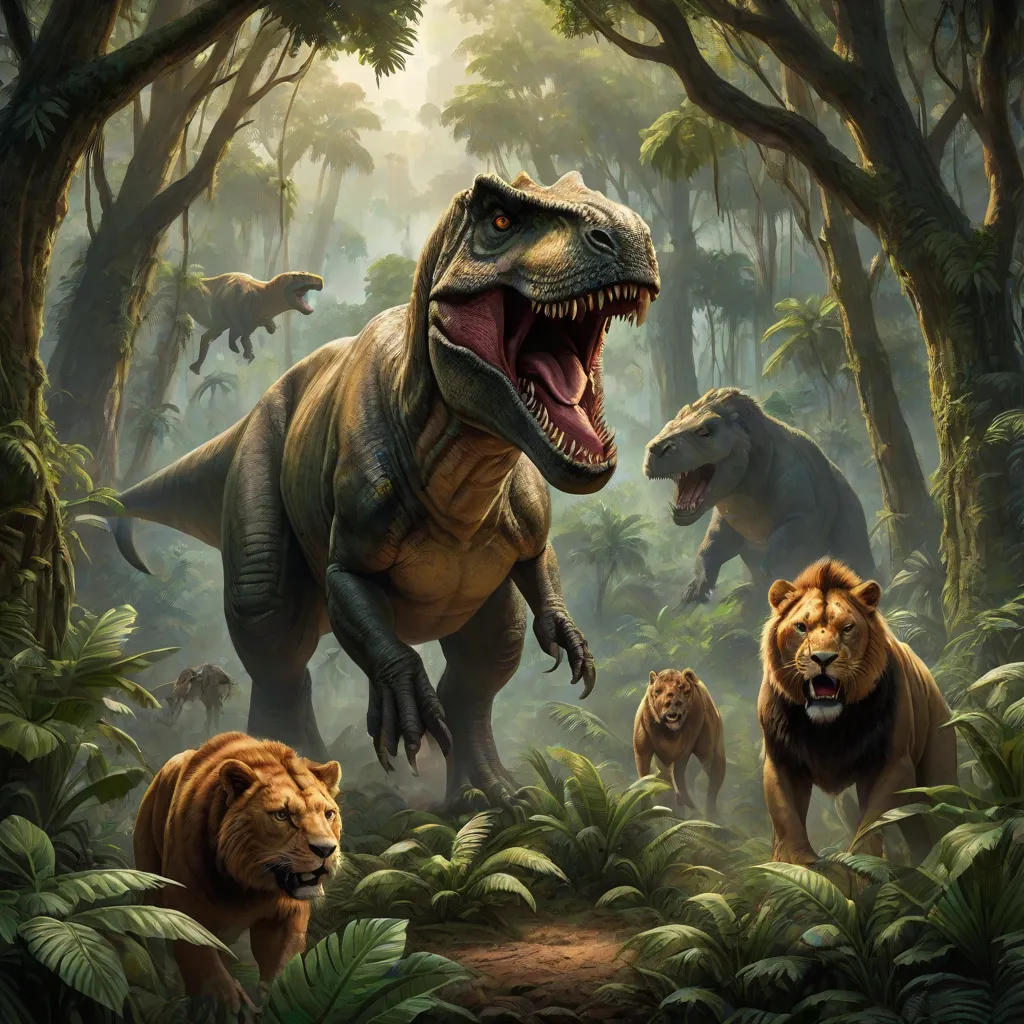 The Lost Dinosaur's Night Adventure