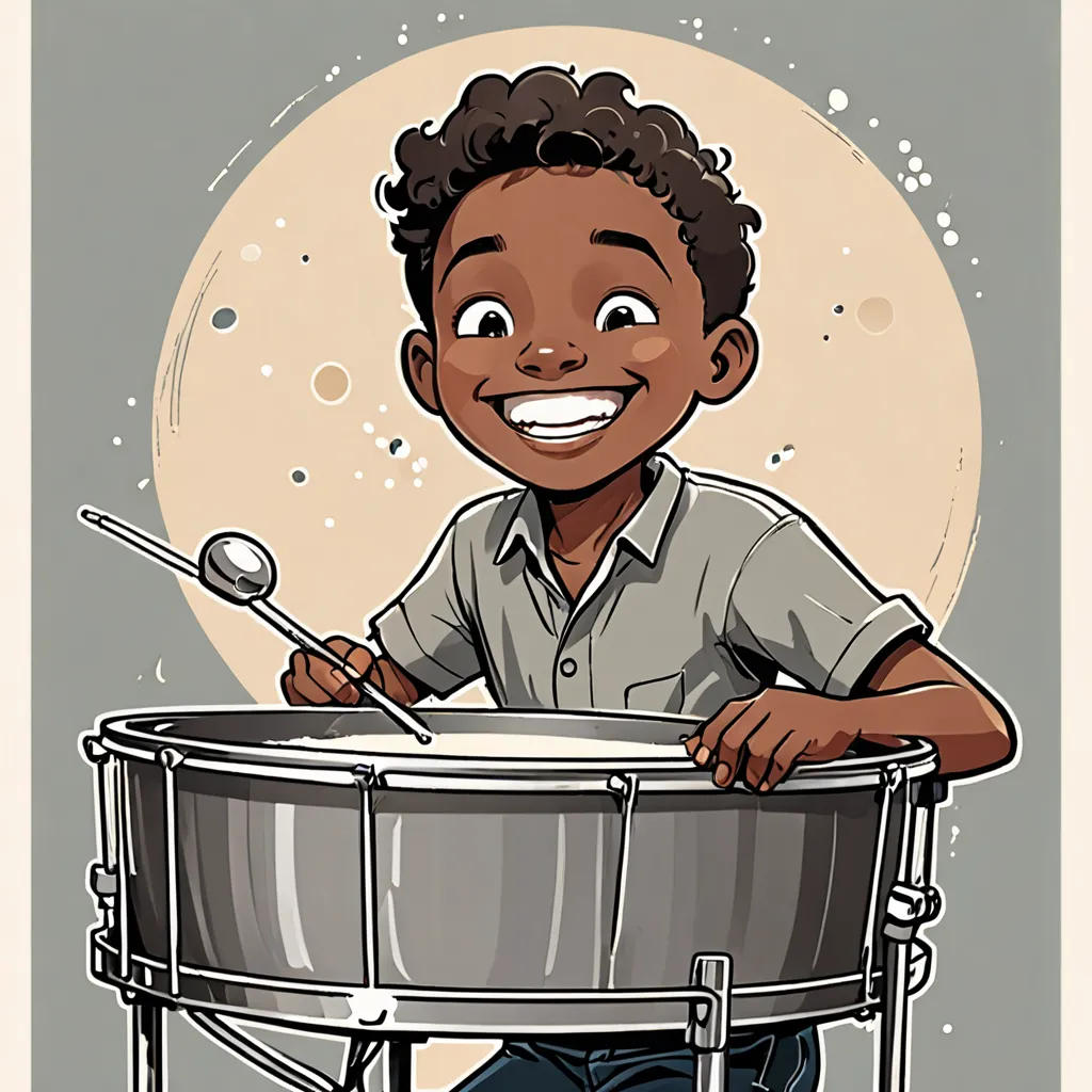 The Little Steel Pan Drummer