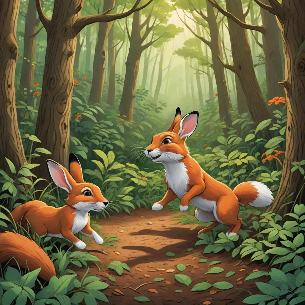 The Clever Rabbit and the Sneaky Fox