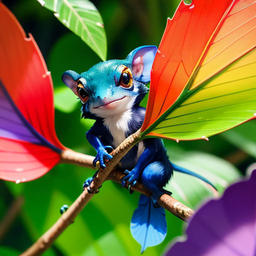 The Silly White Bat and the Proud Dart Frog
