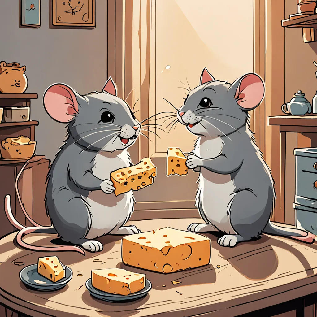The Unlikely Friends: A Mouse and a Cat