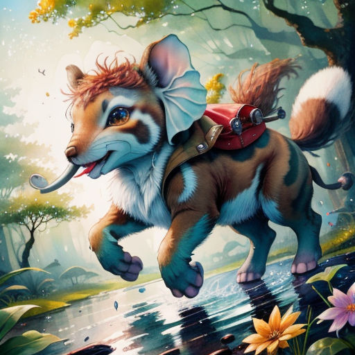 A Clever Little Elephant's Magical Journey in the Forest