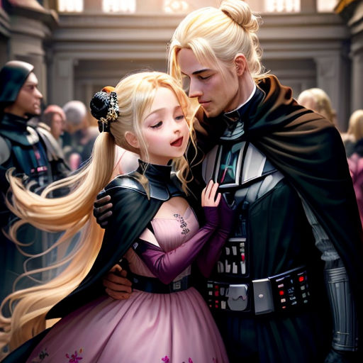 a painting of a couple dressed as darth vader and princess lei lei lei lei lei lei lei lei lei lei lei lei lei lei lei lei lei lei lei lei lei lei lei lei lei lei lei lei lei lei lei