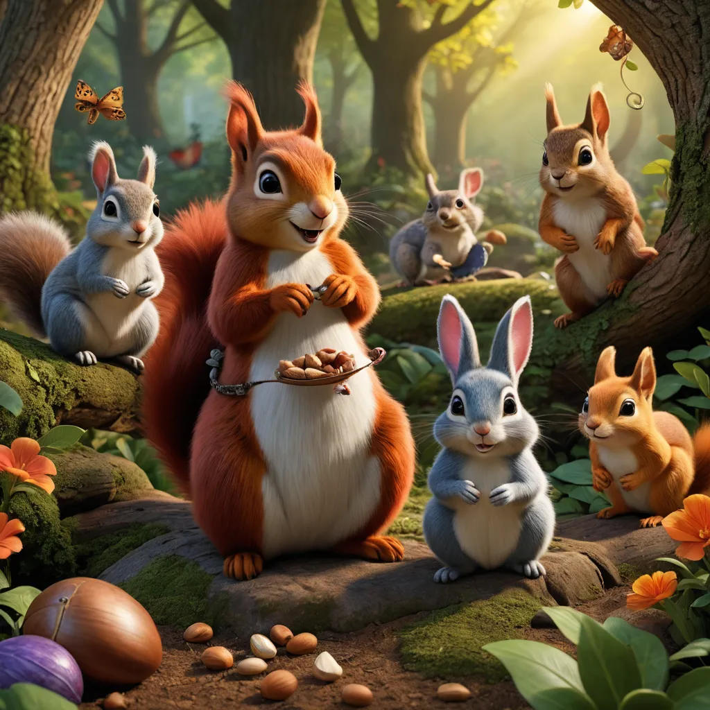 Sharing Snacks with Little Friends