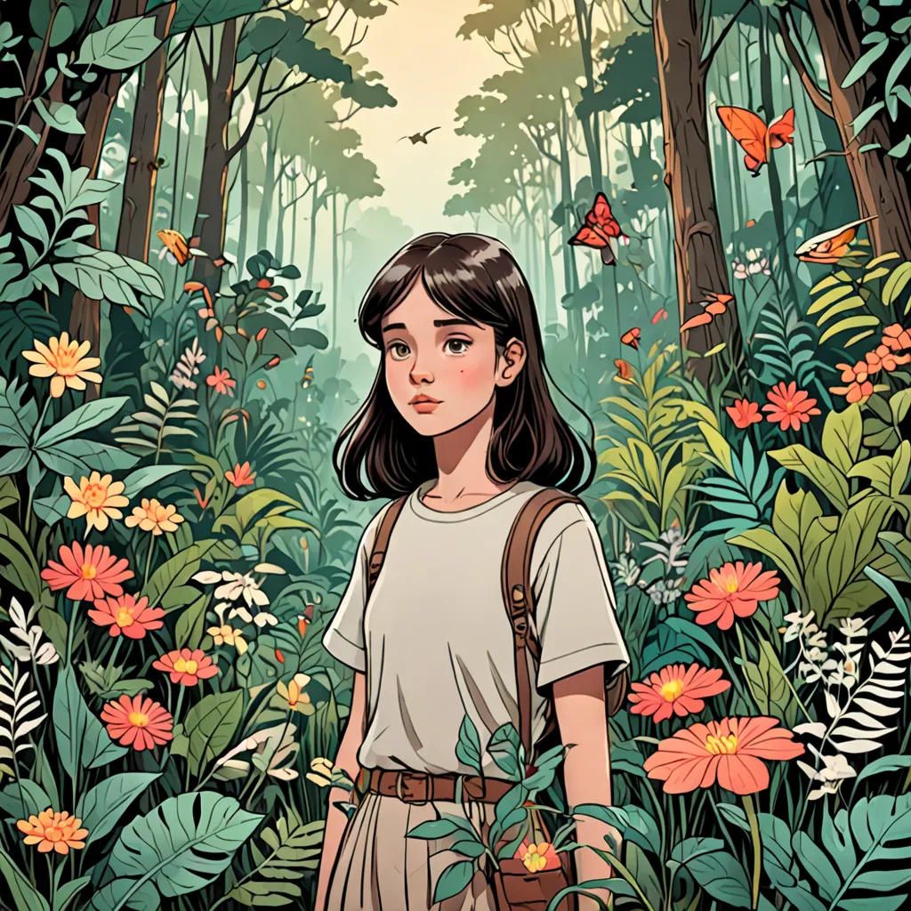 A Menina e a Natureza