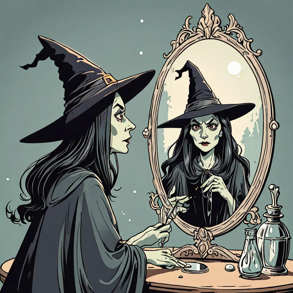 The Ugly Witch's Reflection