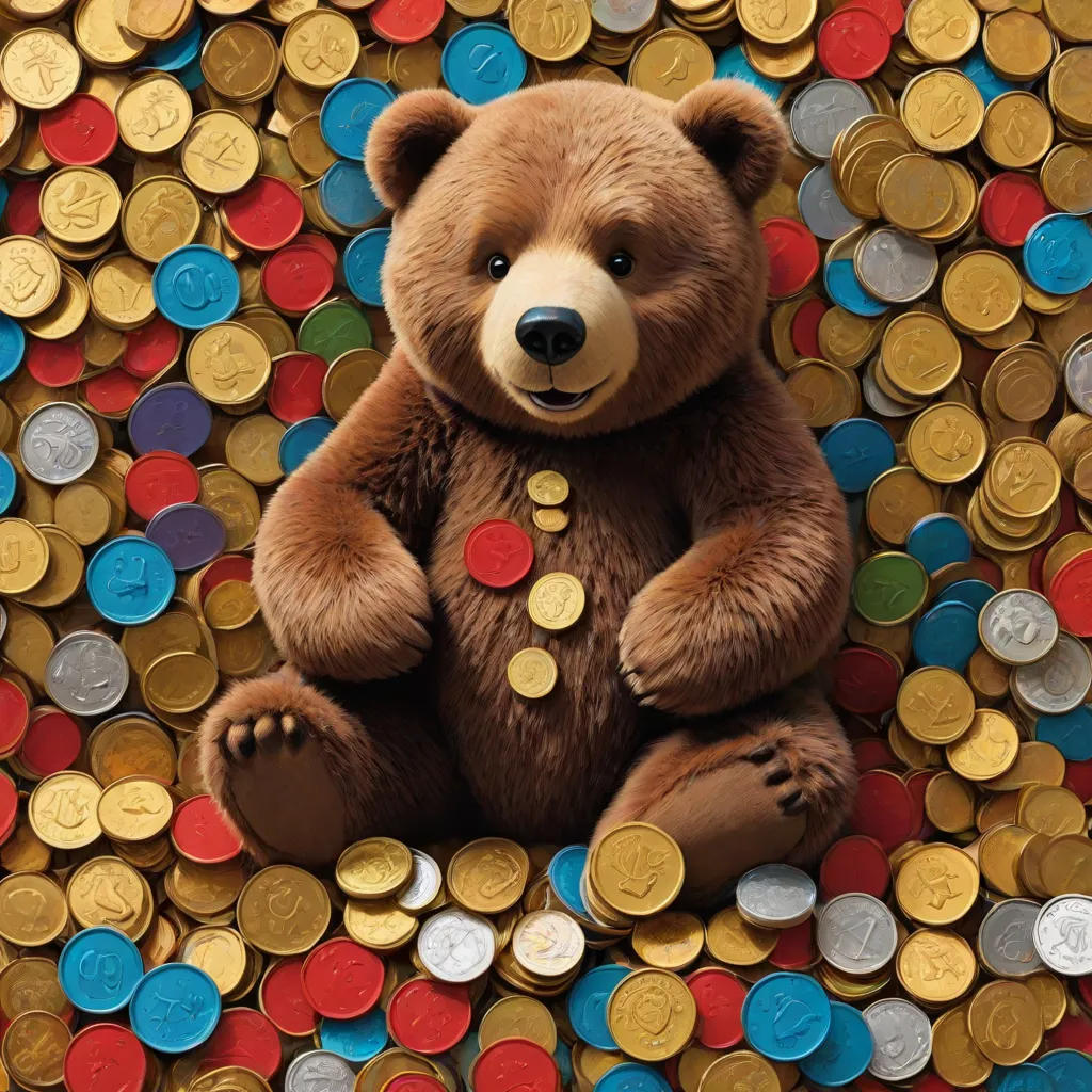 Garry the Bear Learns to Count Coins