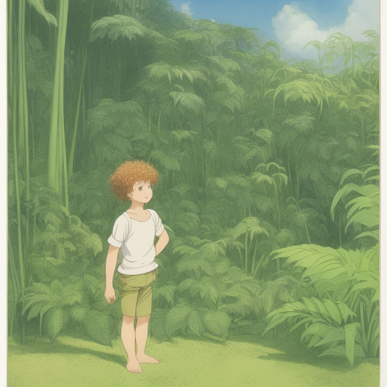 After spending several hours at the museum, Logan's family decided to check out the nearby park. Logan was still dreaming of dinosaurs when he stumbled upon a strange cave. It had vines and moss growing on its entrance, and a soft glow emanated from within.