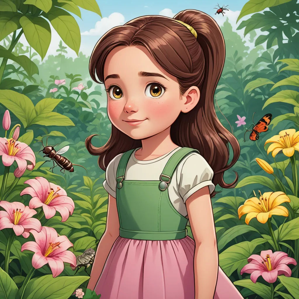 a girl in a dress standing in a field of flowers with bees flying around her illustration by alex krapf, naturalism, a character portrait, Clarice Beckett, kinkade