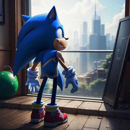 Download Chilling Stare of Sonic.EXE Wallpaper