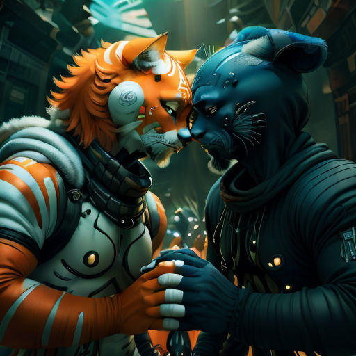two cats are facing each other in a scene from the video game star wars ii, which is currently on the nintendo wii