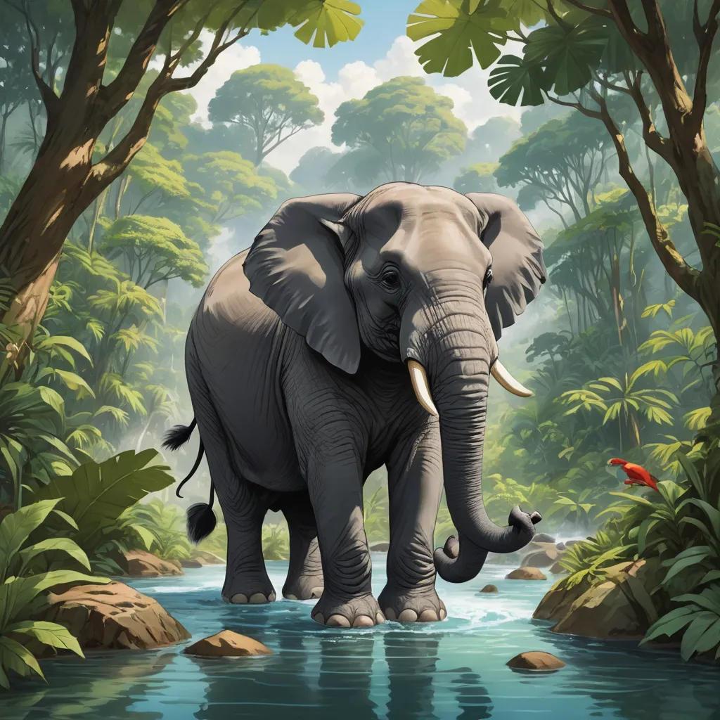 The Wise Elephant and the Clever Tortoise