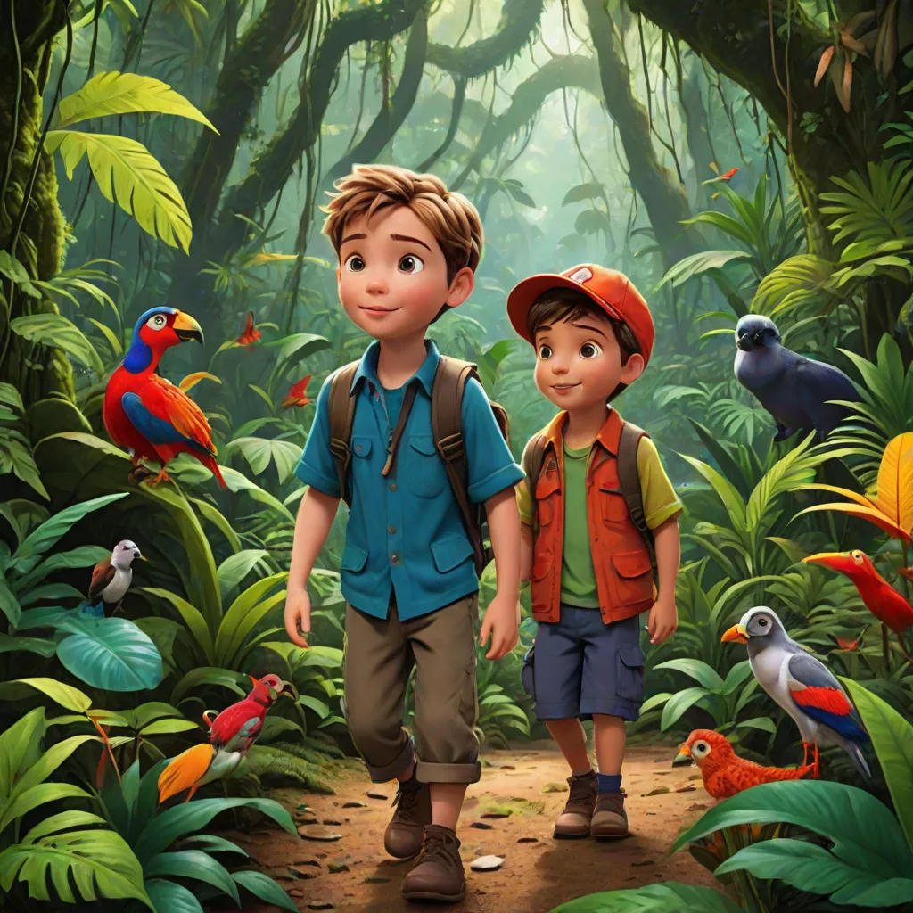 Henry Adventure and Jack Action Explore the Rainforest