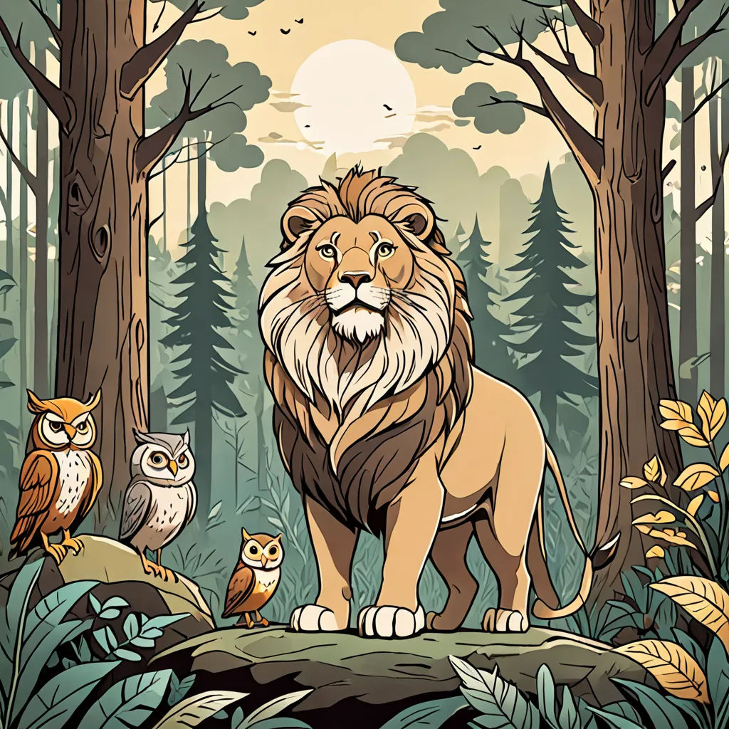 The Lion King of the Forest