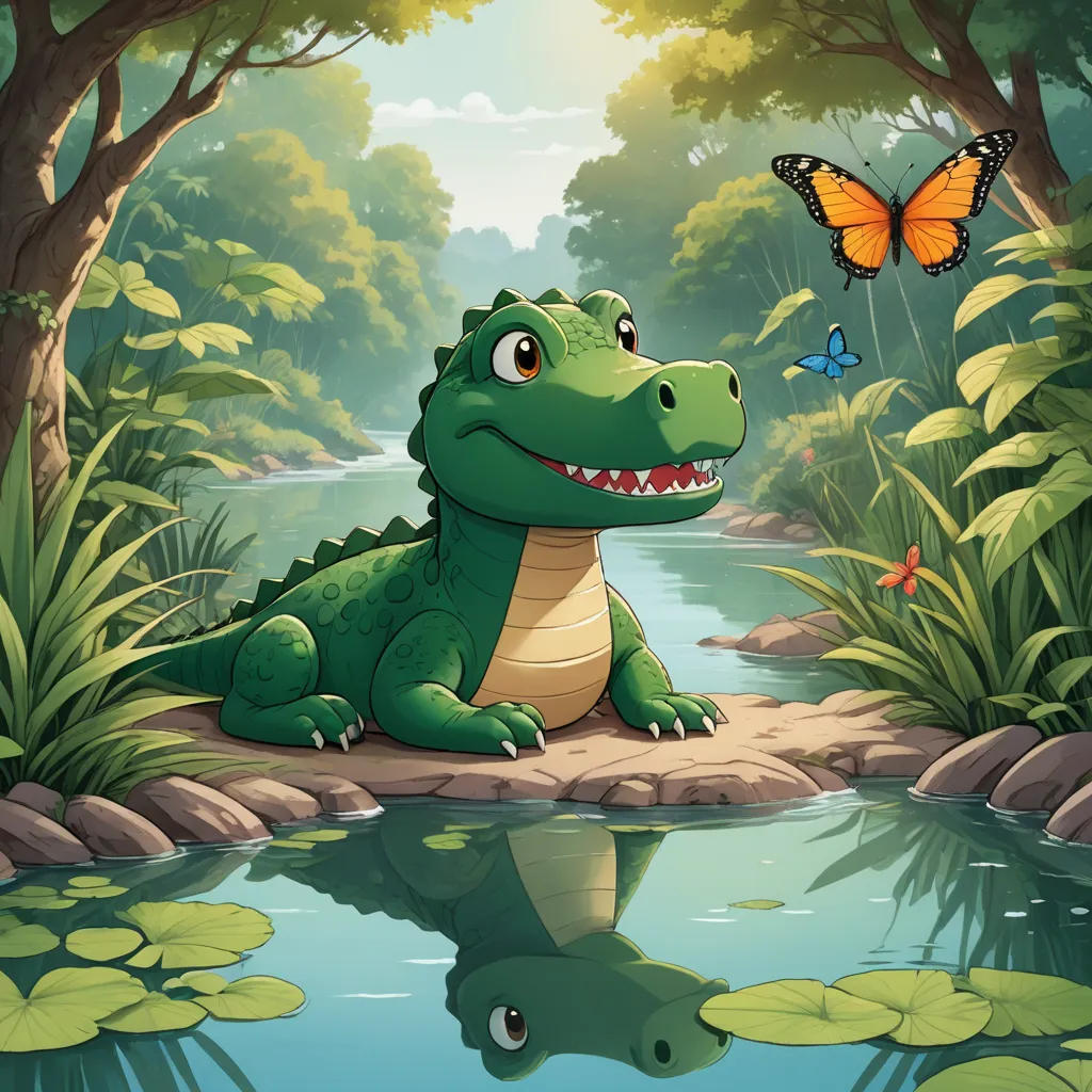 The Shy Crocodile