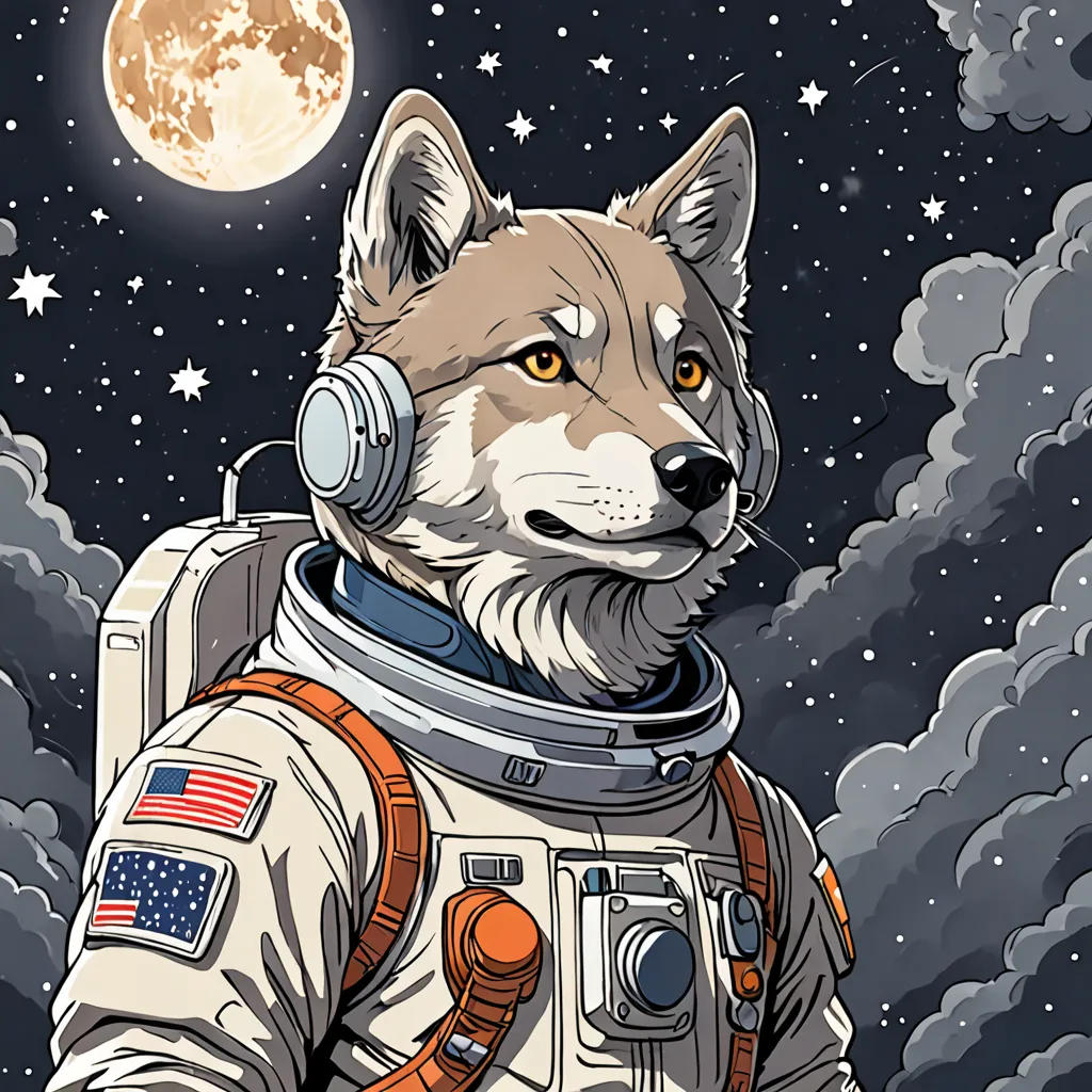 Astro the Astronaut Wolf