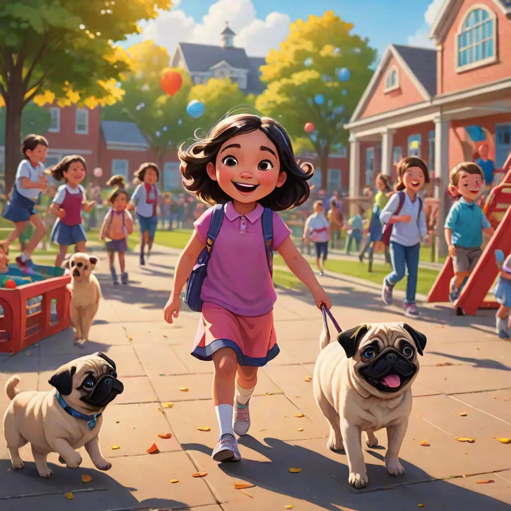 Piggy and Tiger's School Adventure