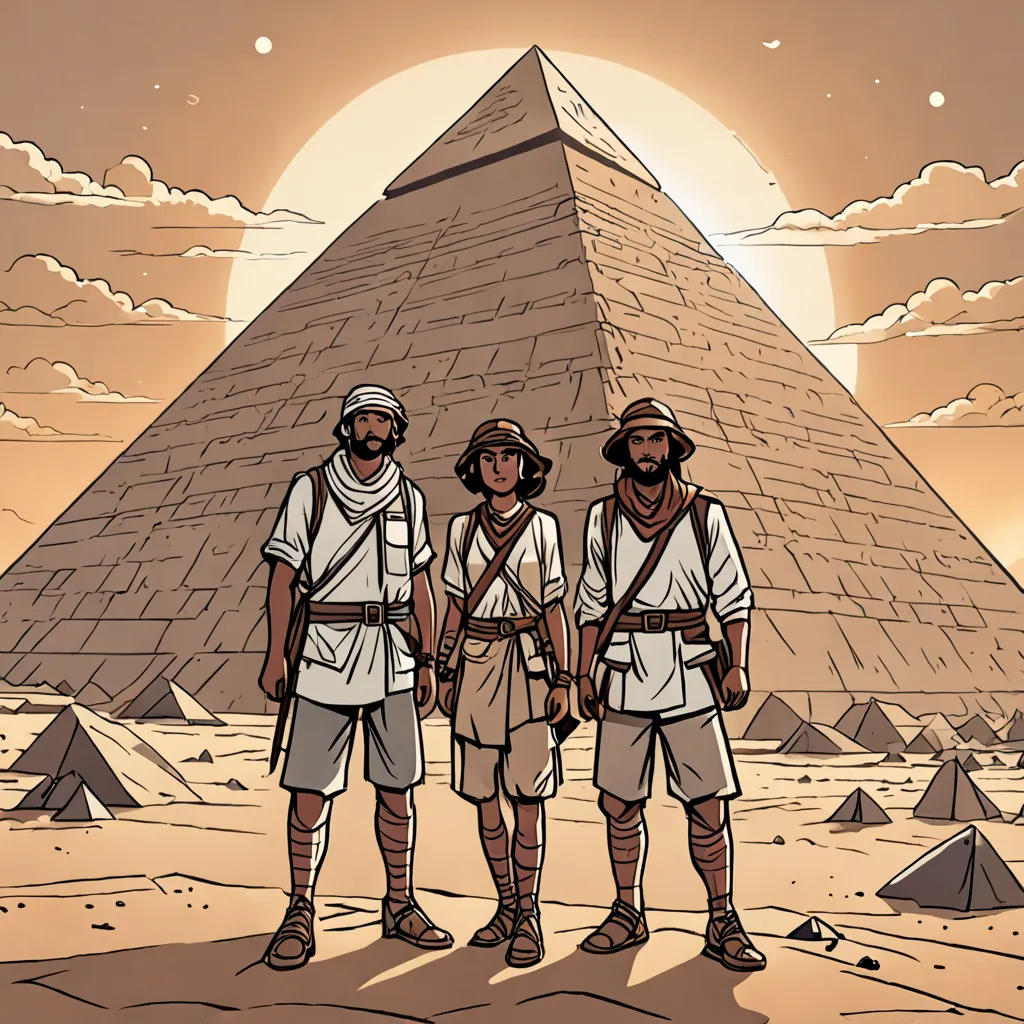 Adam and Renad's Adventures: The Great Pyramid of Giza