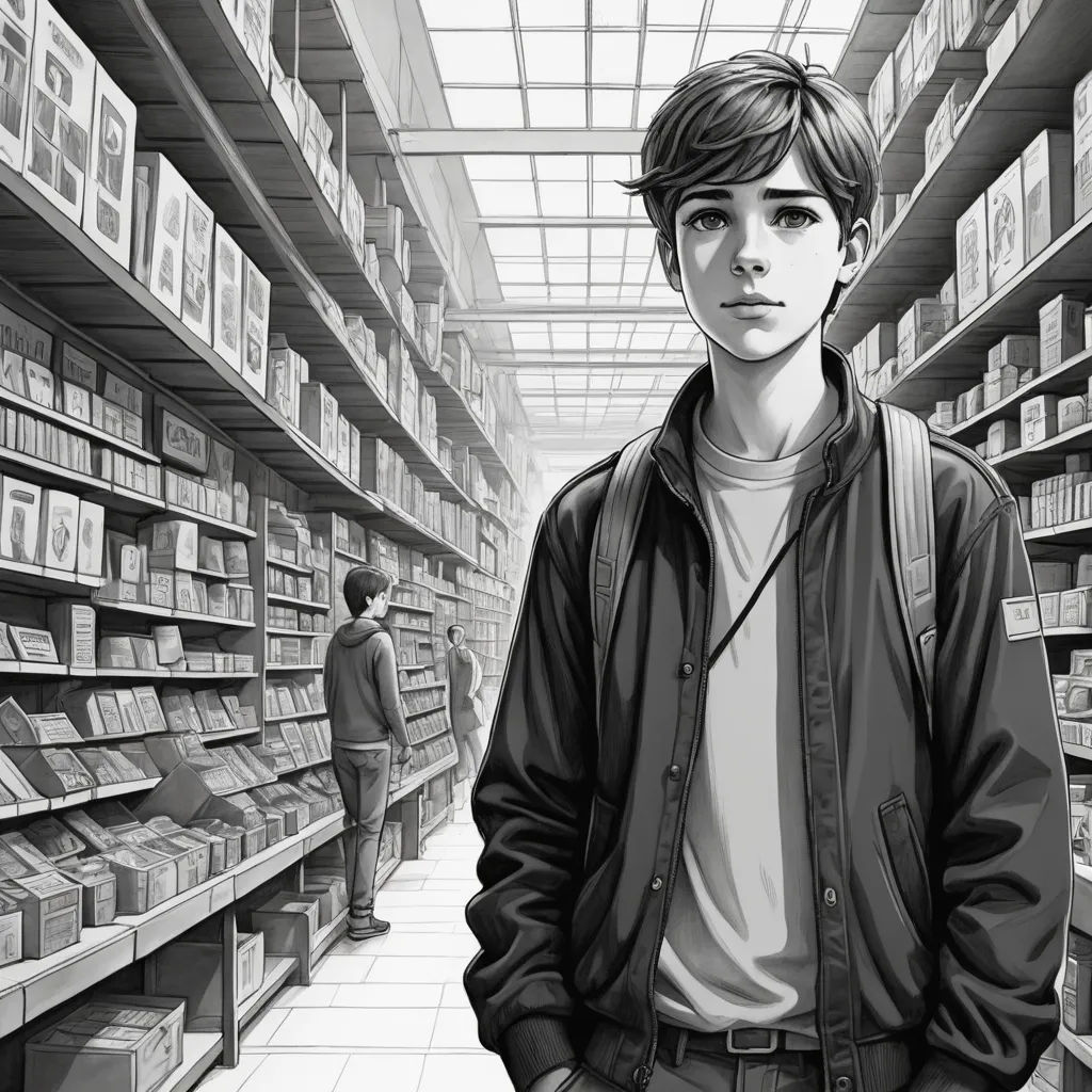 a man standing in a library with a book shelf full of books and a man standing in the background, sots art, a comic book panel, Cedric Seaut (Keos Masons), graphic novel