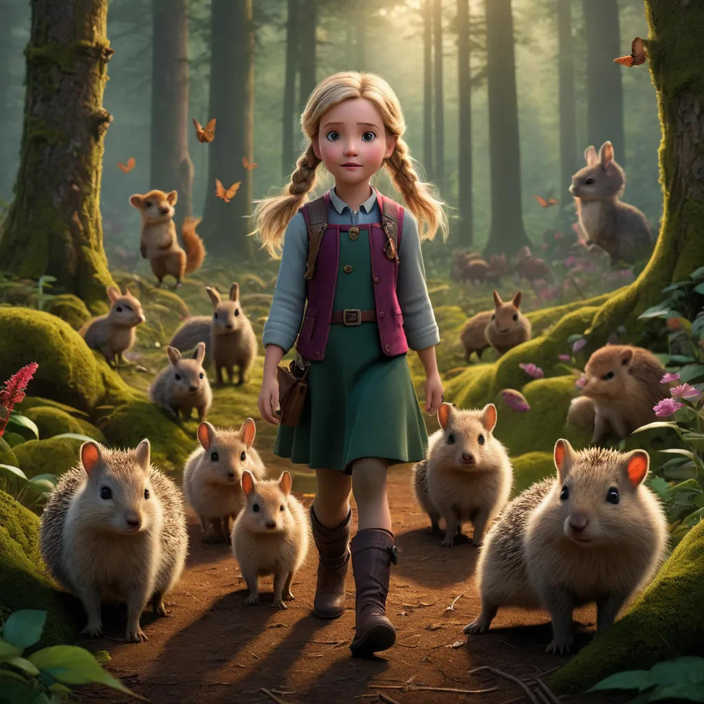 The Girl and the Forest Friends