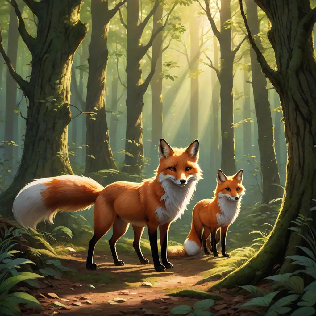 The Three-Tailed Fox's Adventure