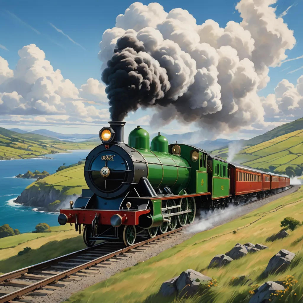 The Green Steam Train