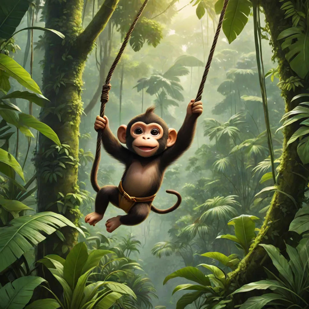 The Little Monkey and the Hunter