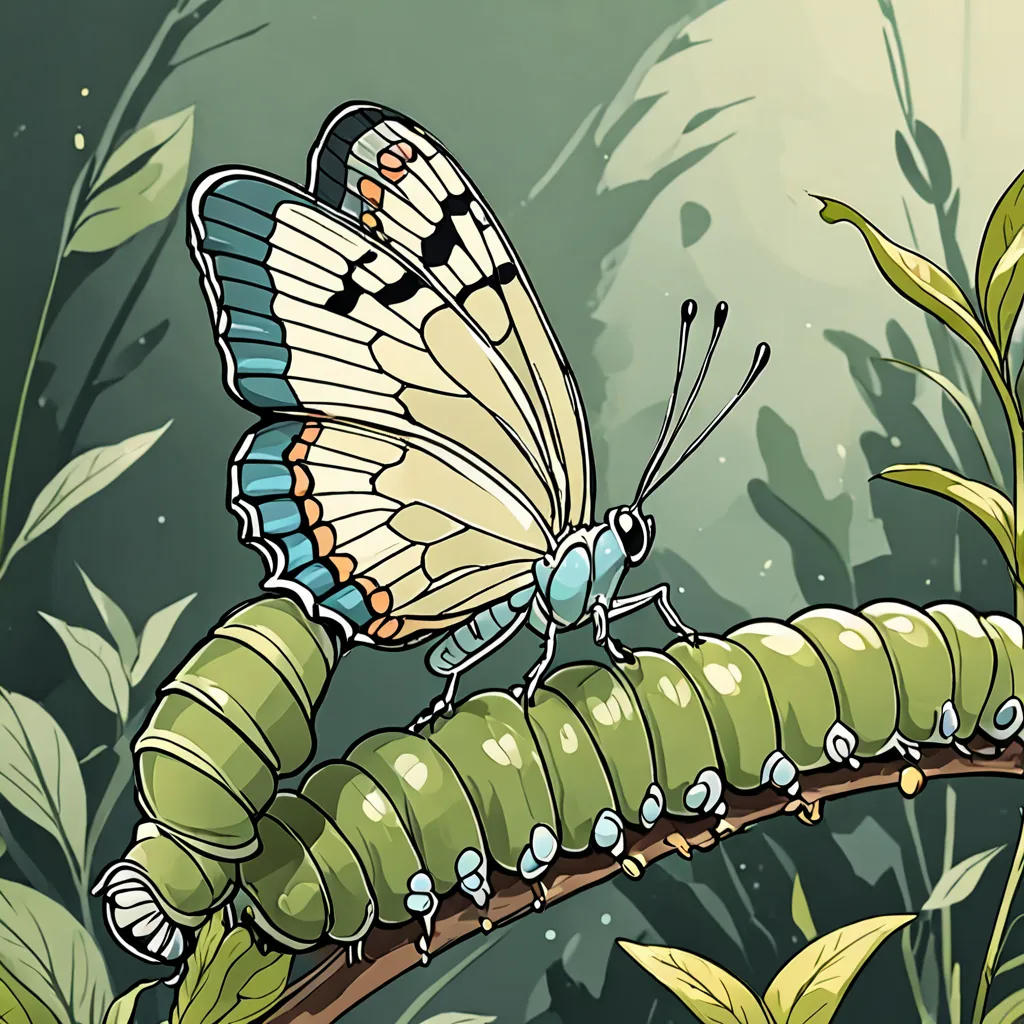 The Shy Caterpillar's Transformation