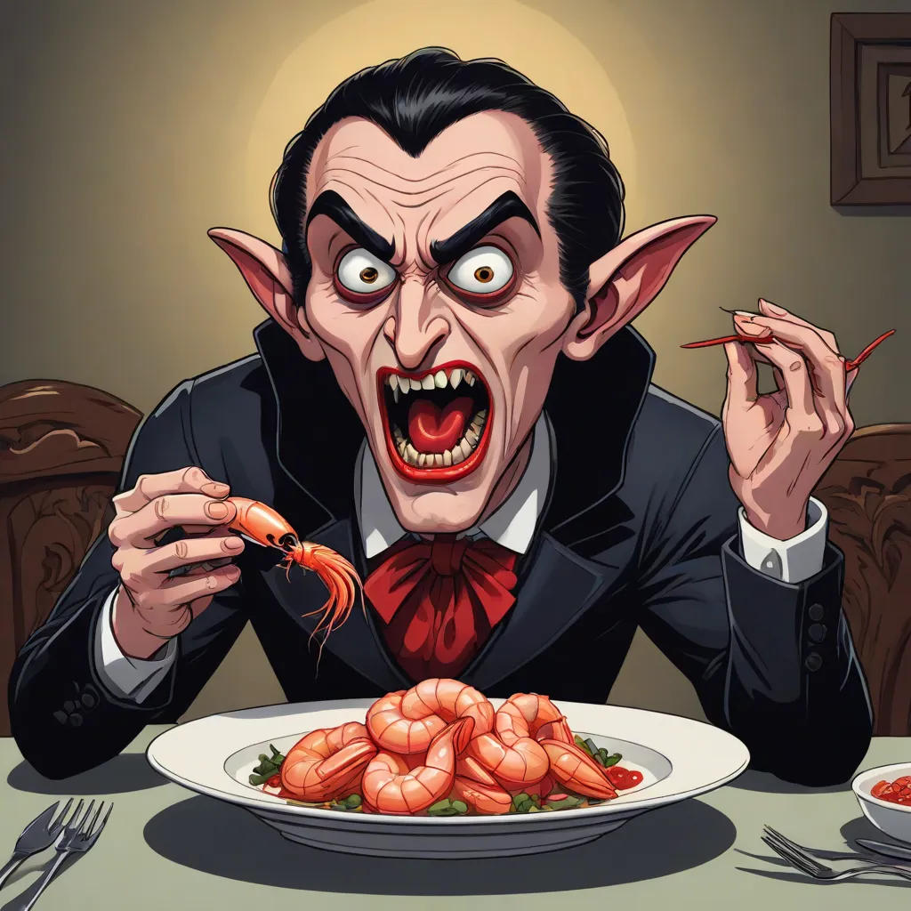 My Vampire Eric Vlad Is Allergic To Shrimp !!!